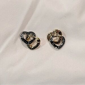 Coach heart drop earring